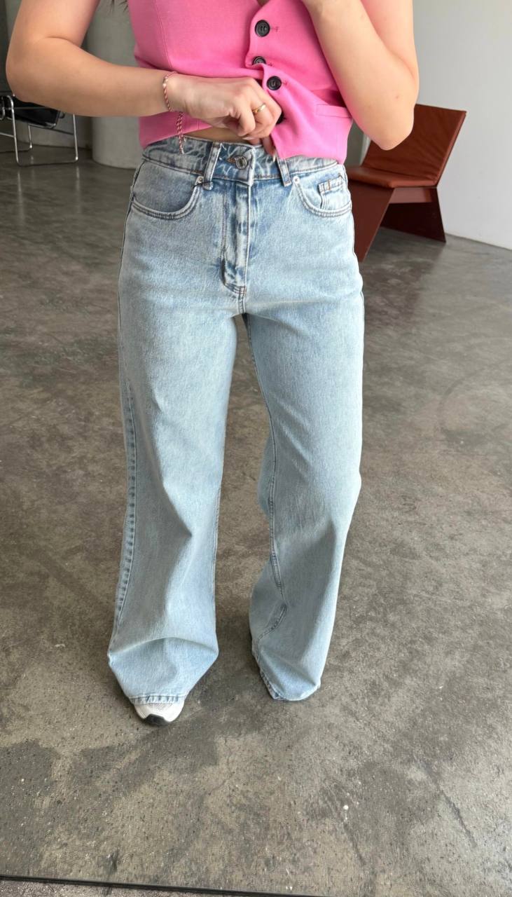 Jean Baggy Taille Haute - Zara - Image 2