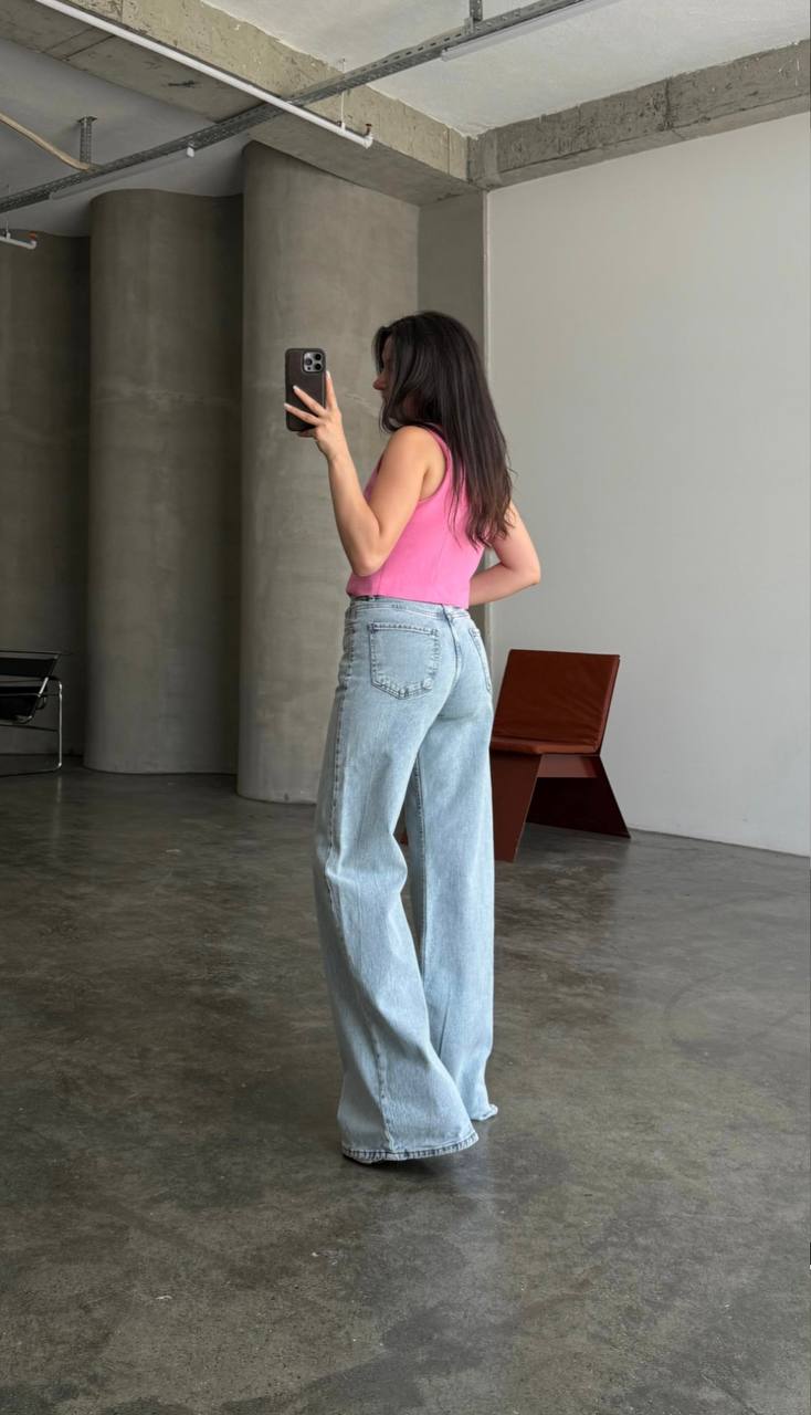Jean Baggy Taille Haute - Zara - Image 4