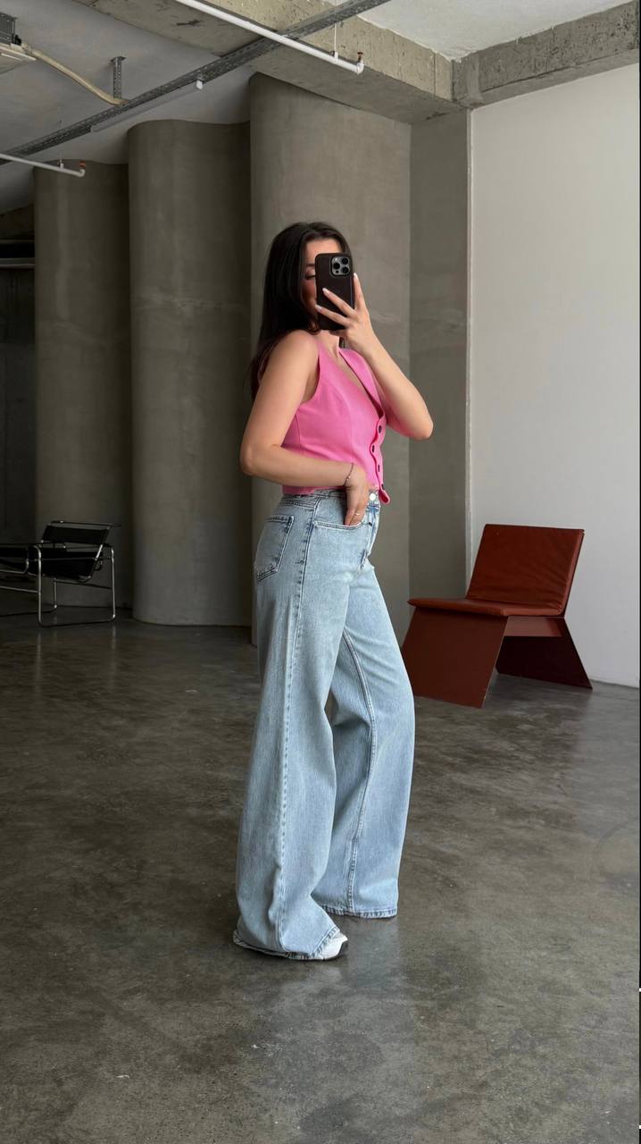 Jean Baggy Taille Haute - Zara - Image 3