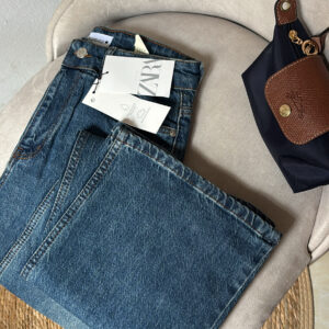 Denim Zara wide leg 120cm