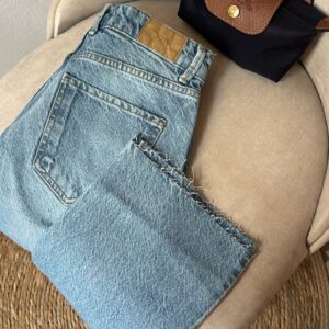 Jean Bleu Délavé Vintage - Wide leg 120cm