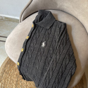 Polo Cardigan - grey