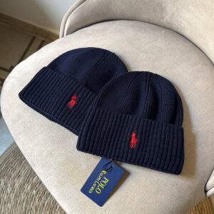 Polo Ralph Lauren Ribbed Knit Beanie – Navy Blue