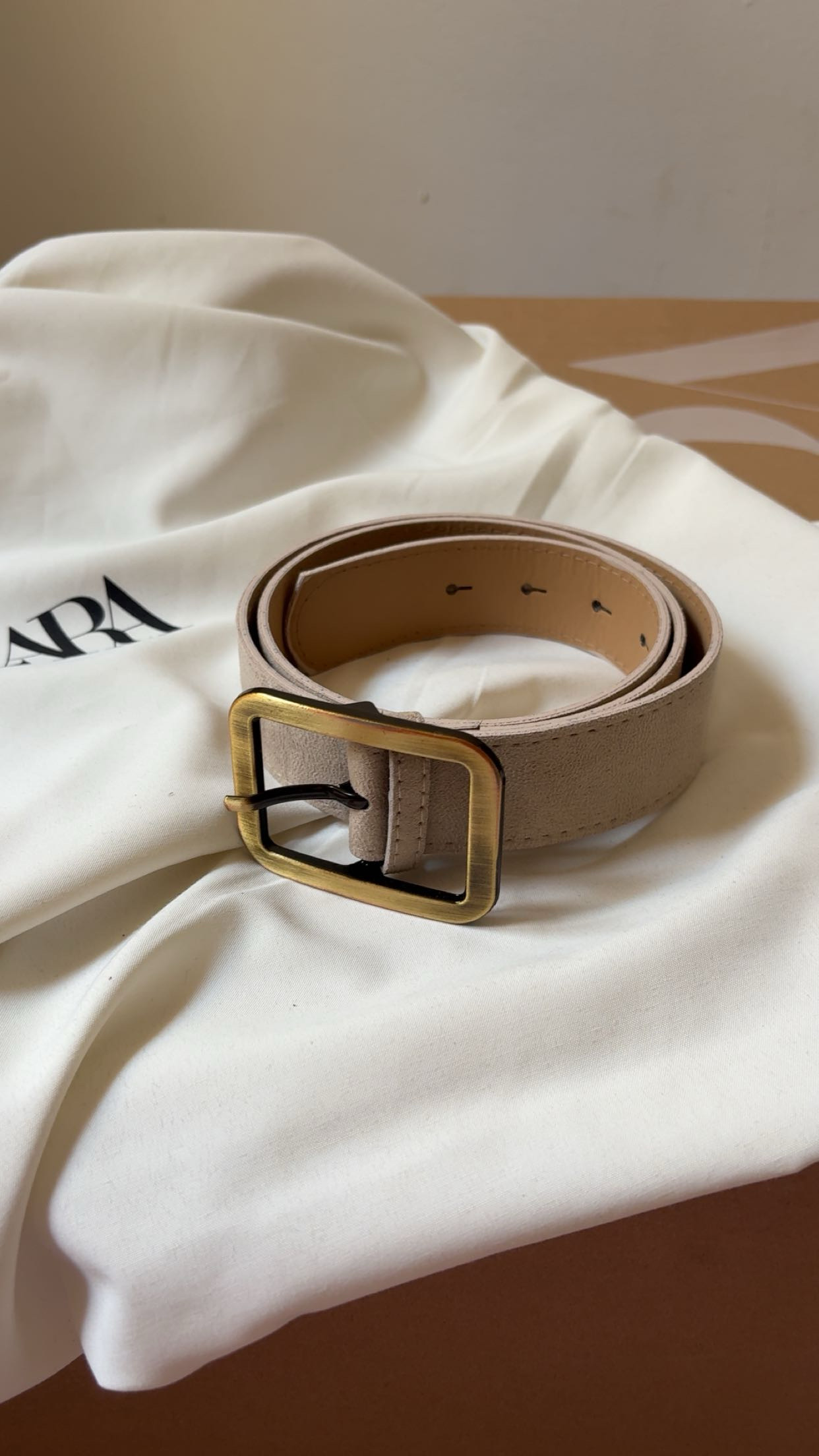 Creamy Beige Belt - 100% LEATHER BELT