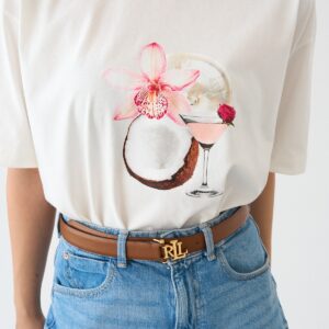 Floral Graphic Cotton T-Shirt