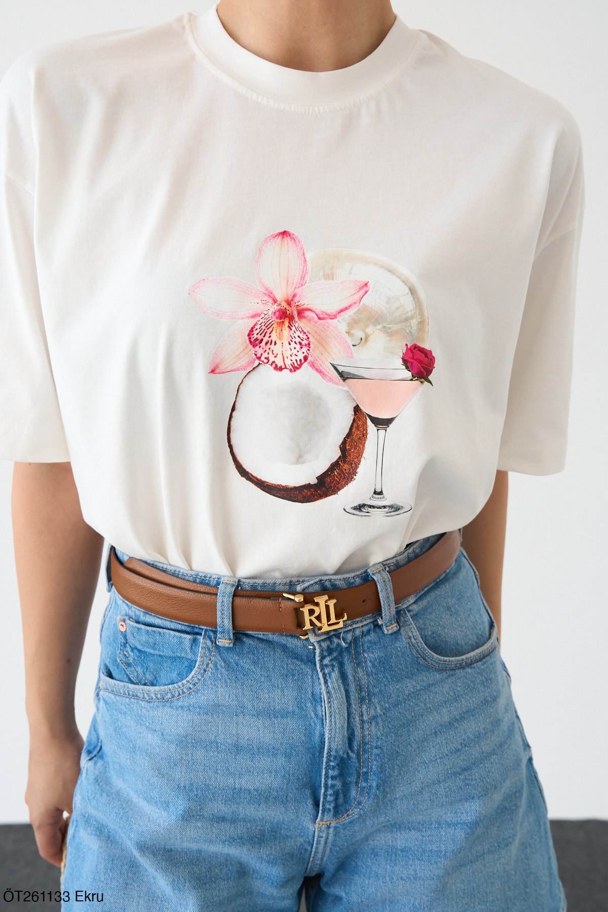 Floral Graphic Cotton T-Shirt