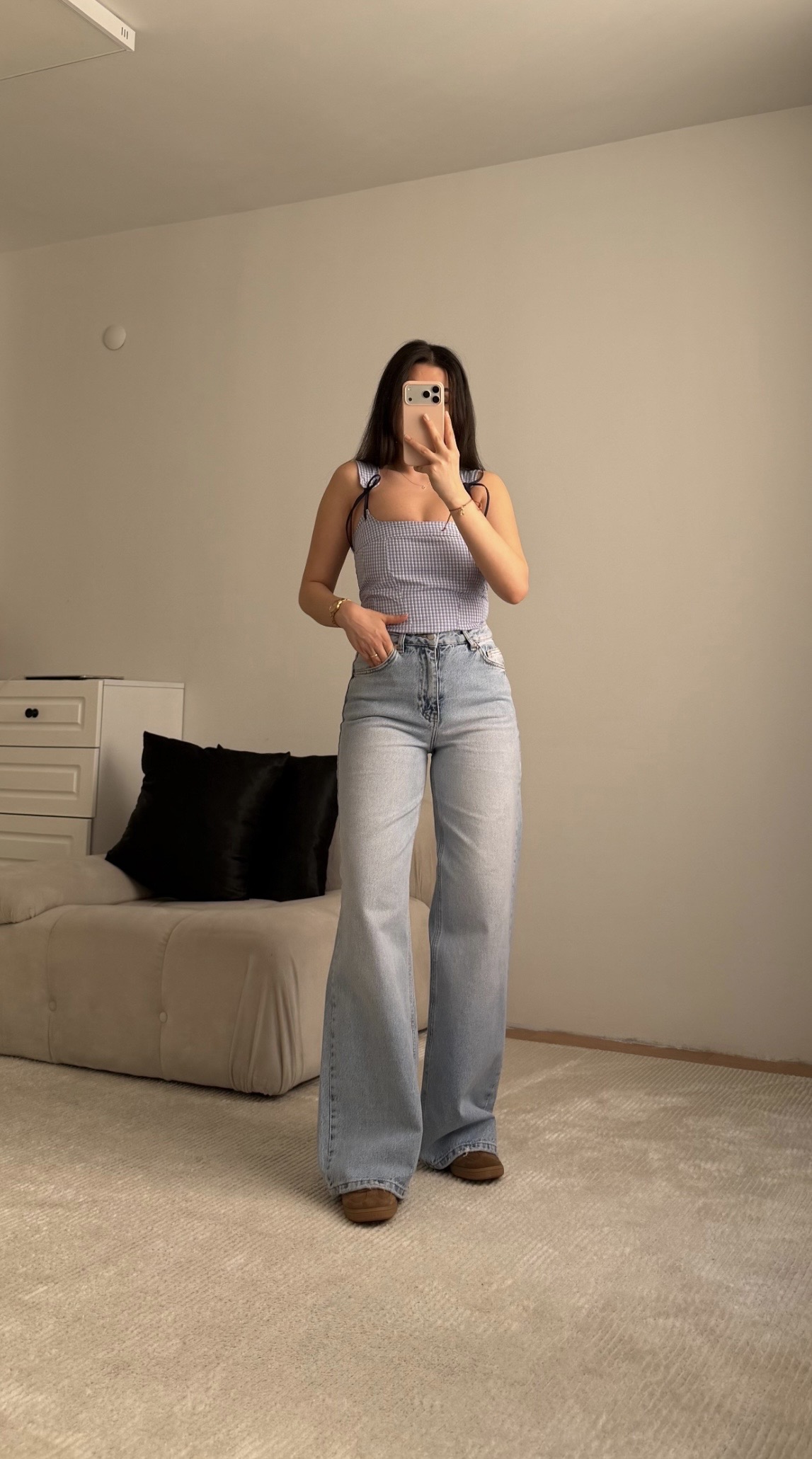 Light Blue Wide-Leg Denim