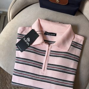Striped Knit Top - pink