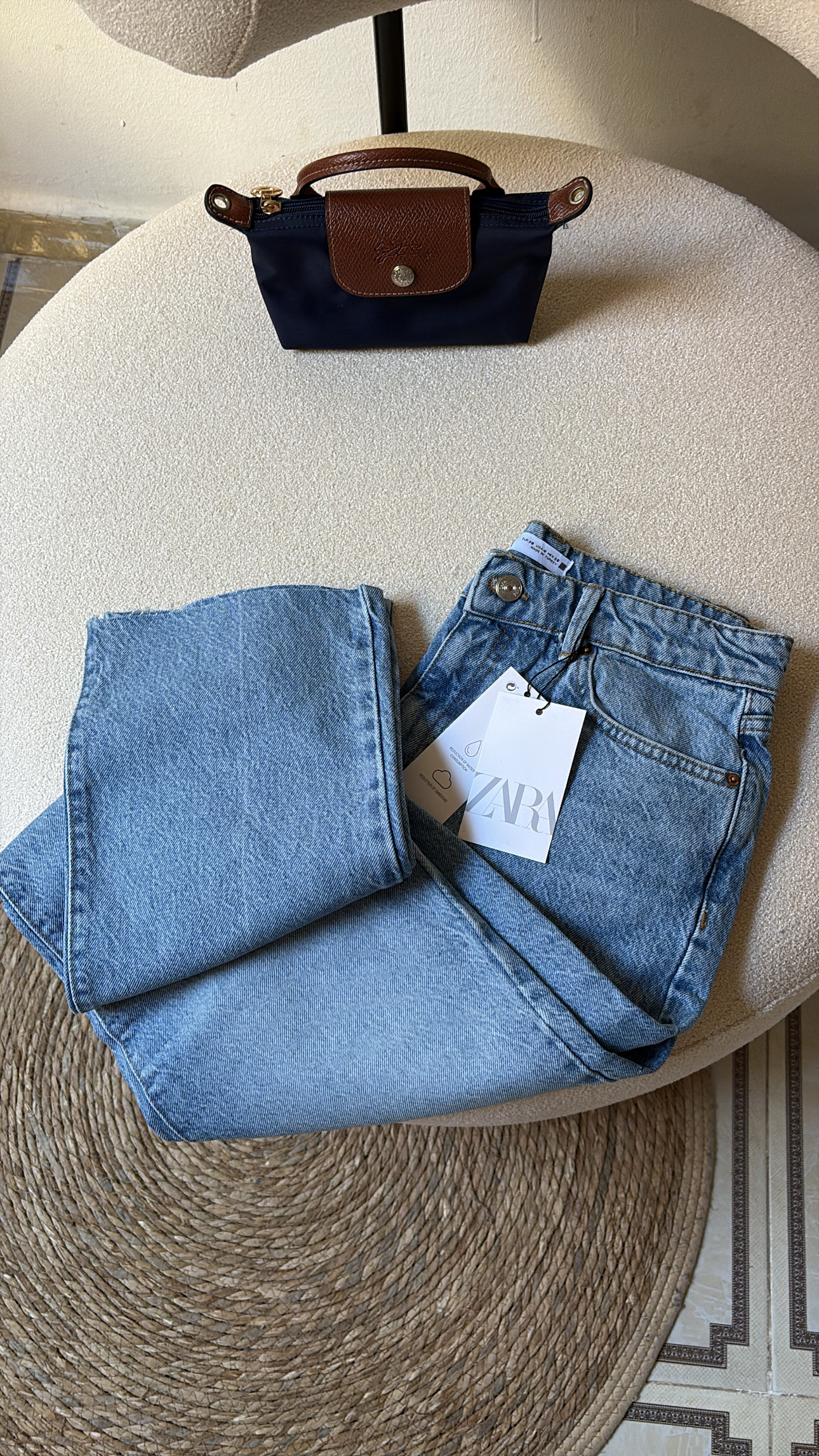 **Zara Straight\-Leg Denim – Light Blue** - Image 4