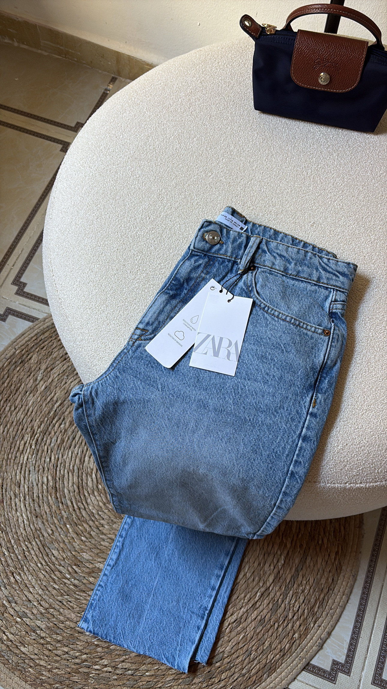 **Zara Straight\-Leg Denim – Light Blue** - Image 5